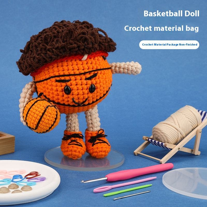 Crochet Basketball Doll DIY Kit