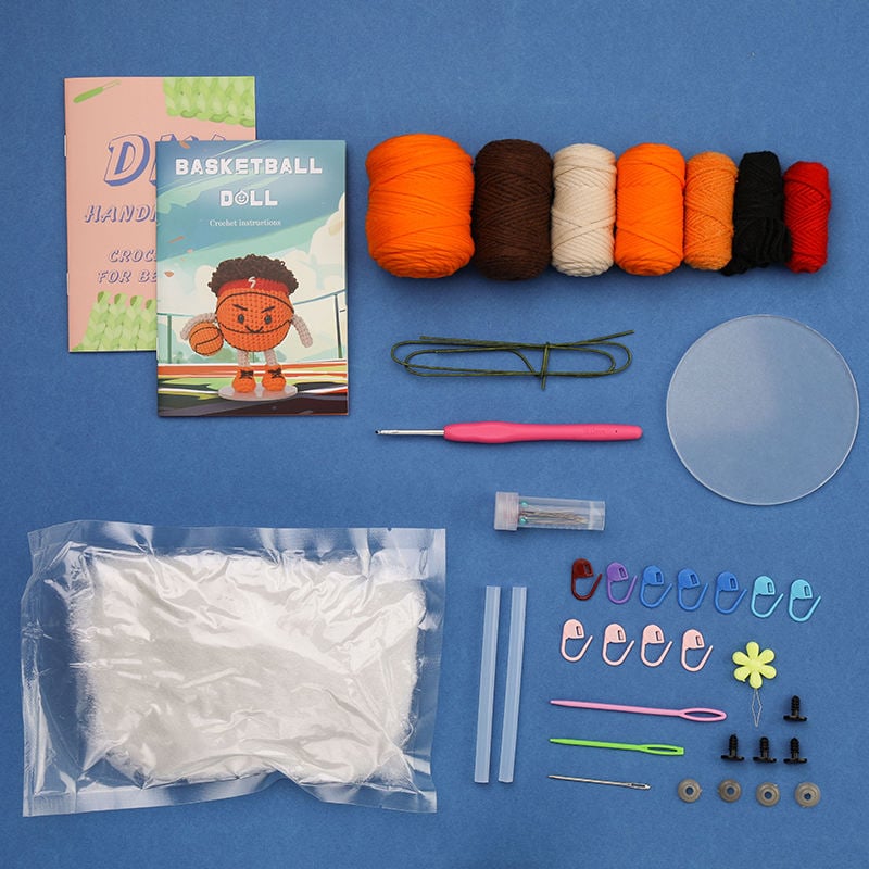 Crochet Basketball Doll DIY Kit