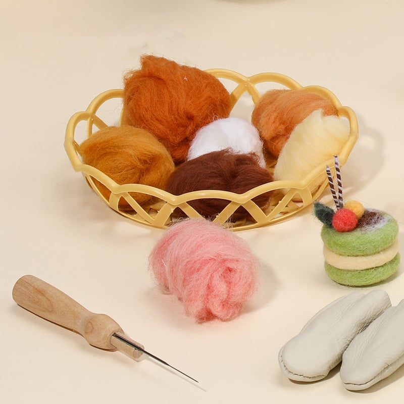 Handmade Wool Felt Afternoon Tea Desserts Kit
