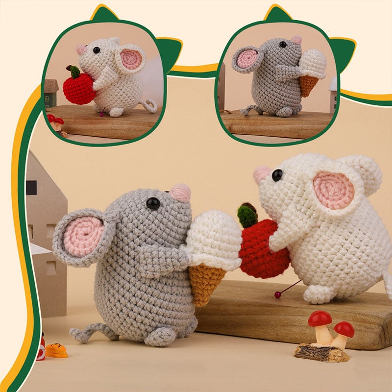 Crochet Mouse DIY Kit for Beginners