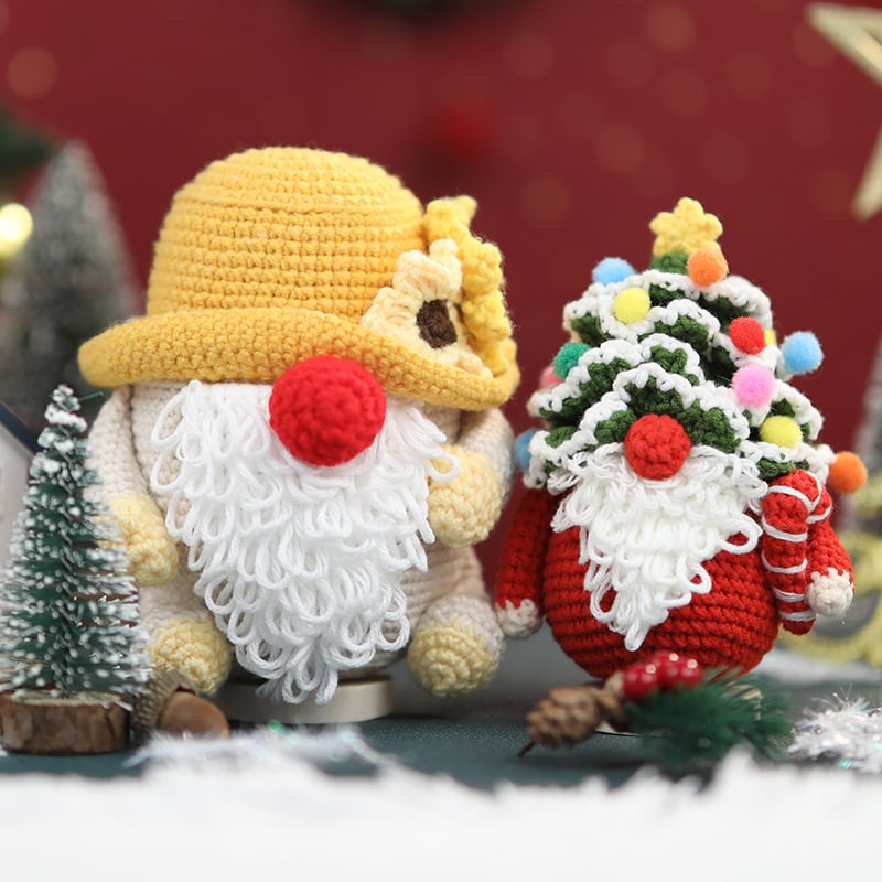Santa Gnome Christmas Tree Crochet Kit