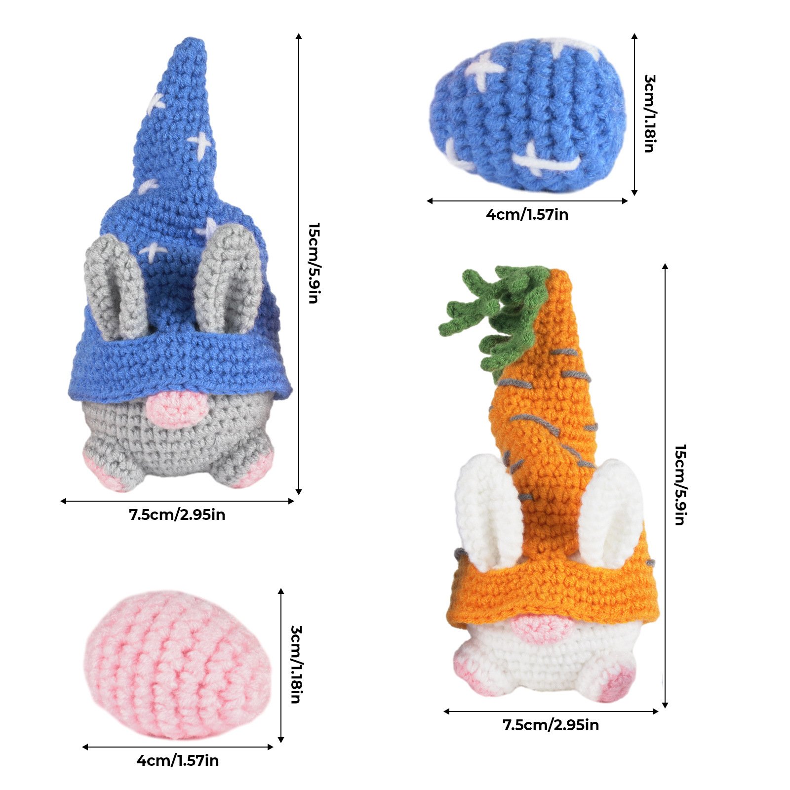 Crochet Bunny Gnome Kit