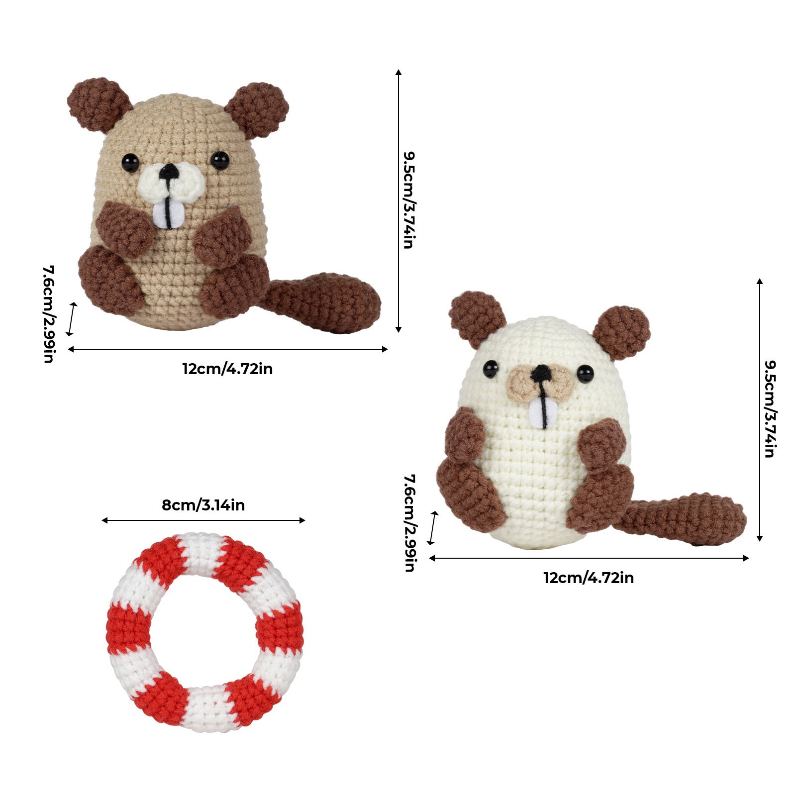 DIY Crochet Beaver Kit
