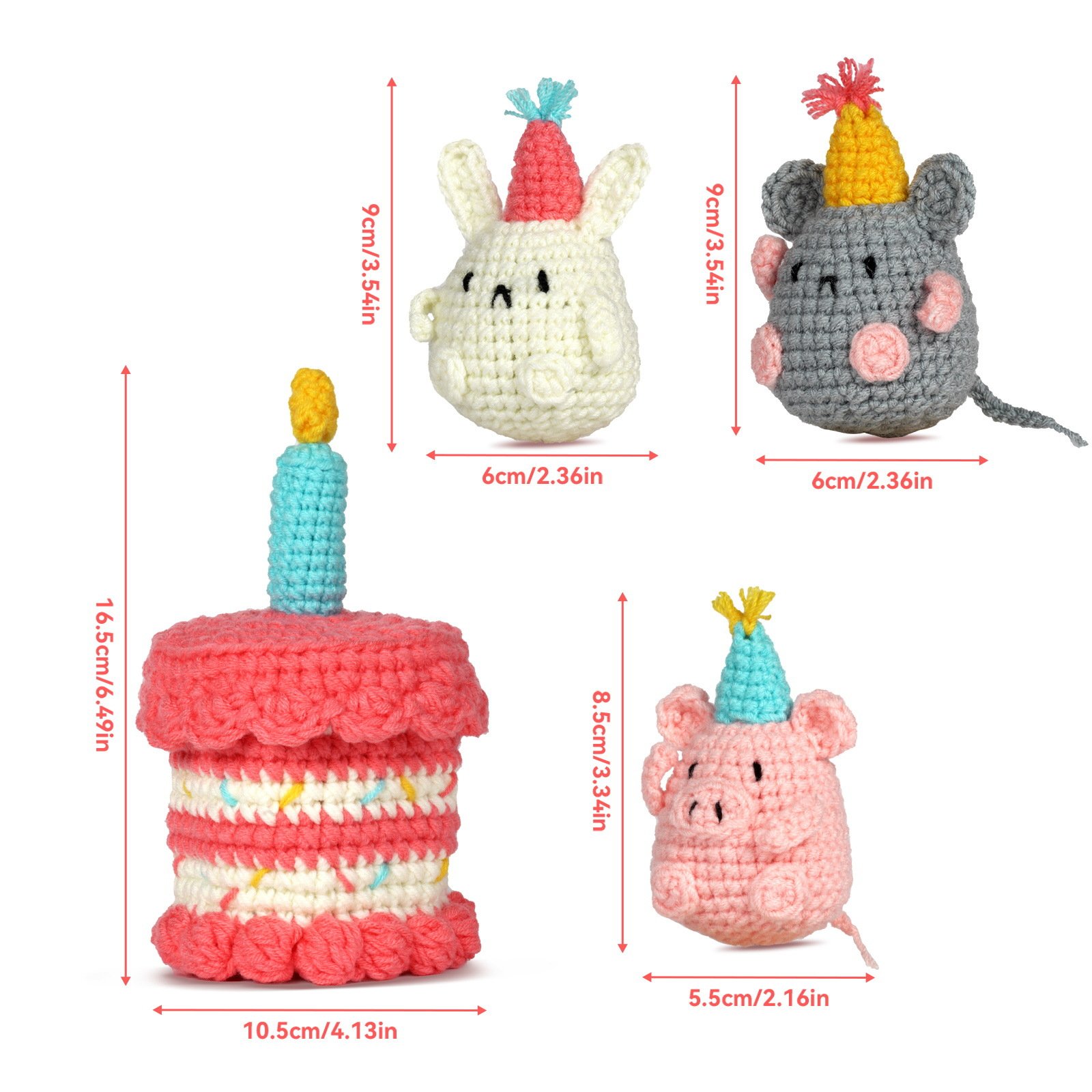 DIY Crochet Birthday Party Animal Kit