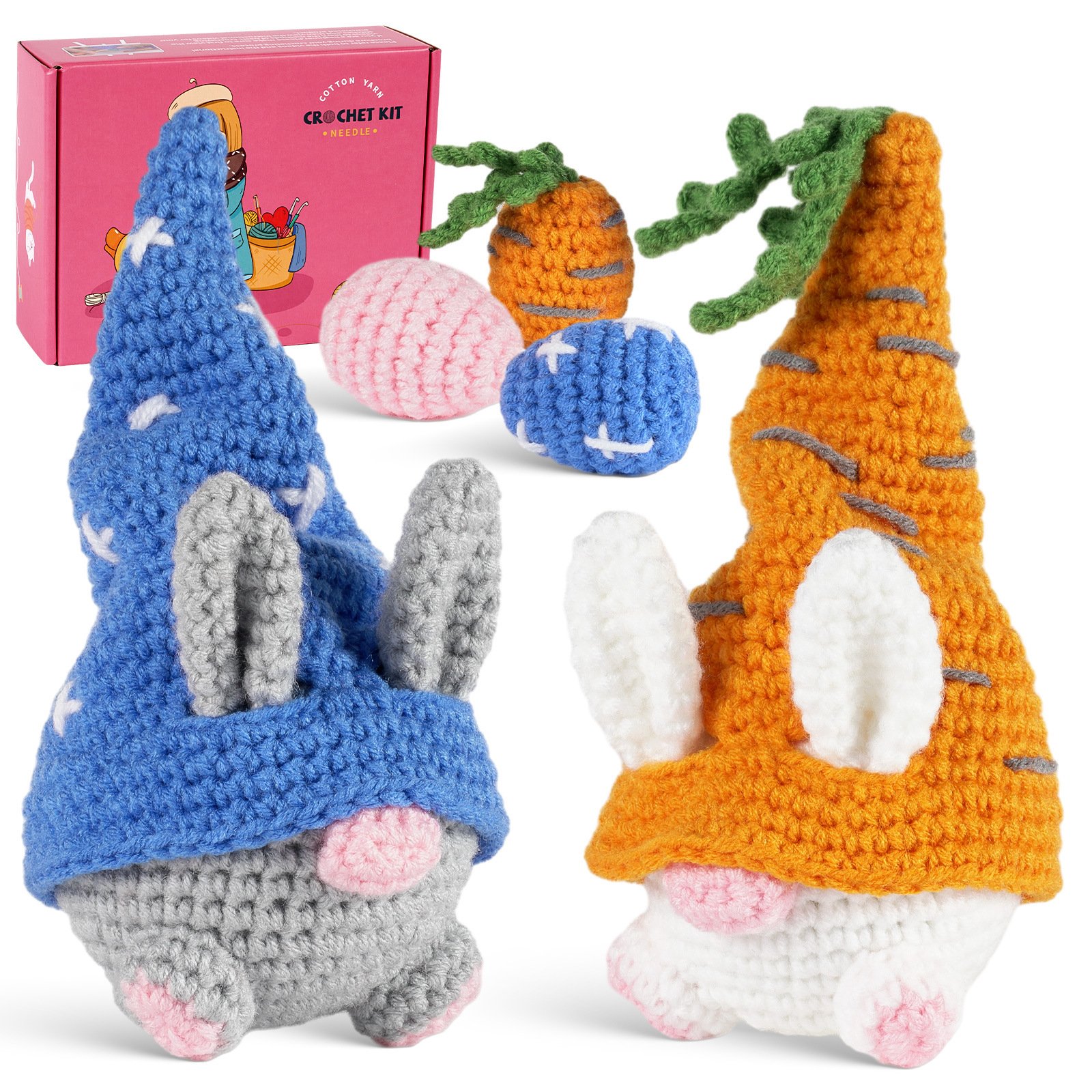 Crochet Bunny Gnome Kit