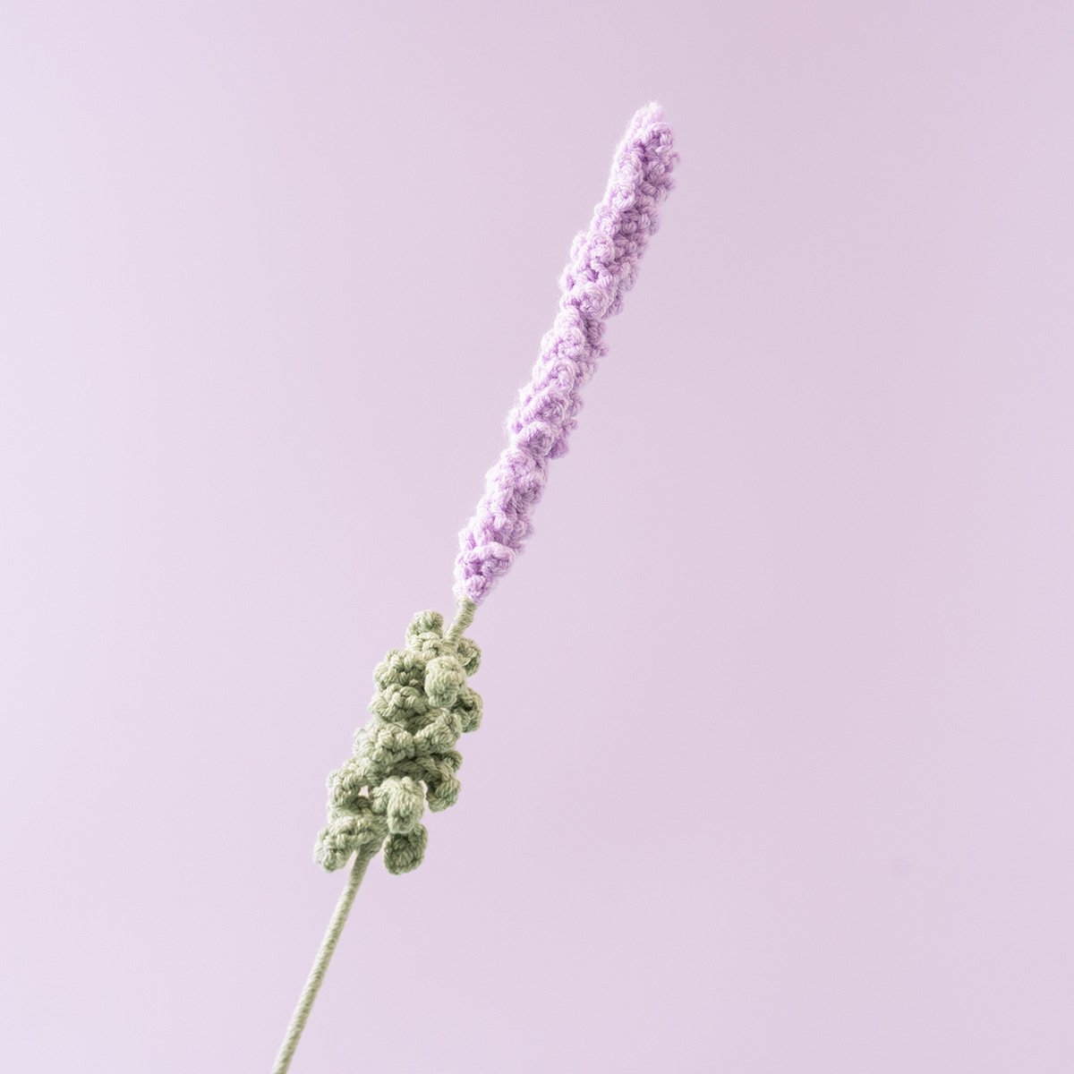 Handmade Crochet Lavender Bouquets – Set of 10 Yarn Knit Artificial Flowers in Light and Dark Pink for Romantic Home Decor or Gifts