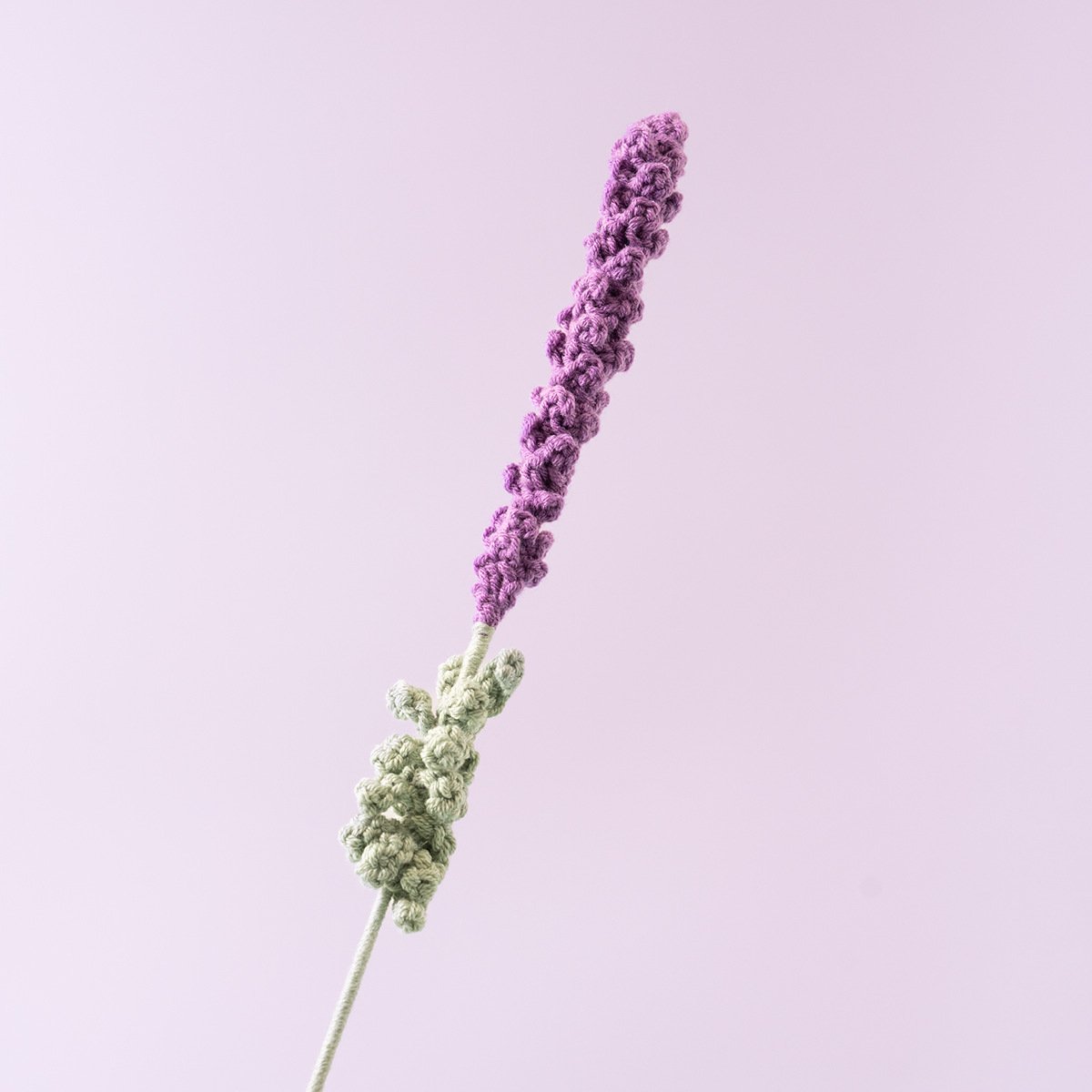 Handmade Crochet Lavender Bouquets – Set of 10 Yarn Knit Artificial Flowers in Light and Dark Pink for Romantic Home Decor or Gifts