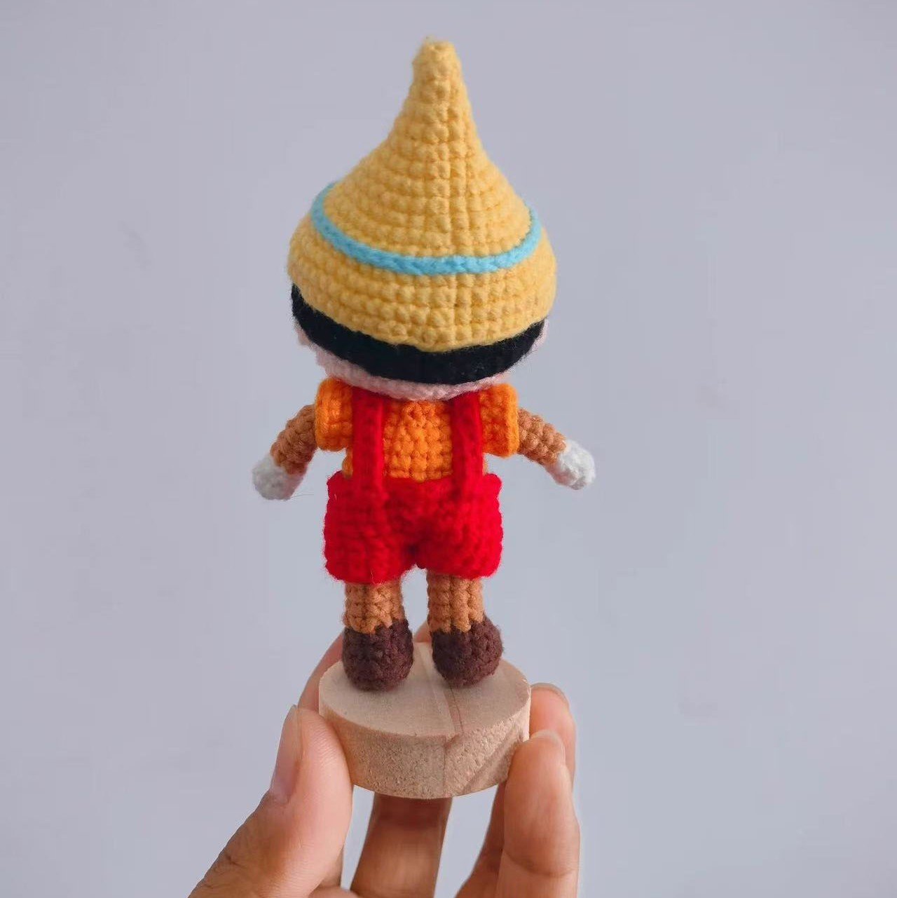 Handmade Crochet Pinocchio Keychain