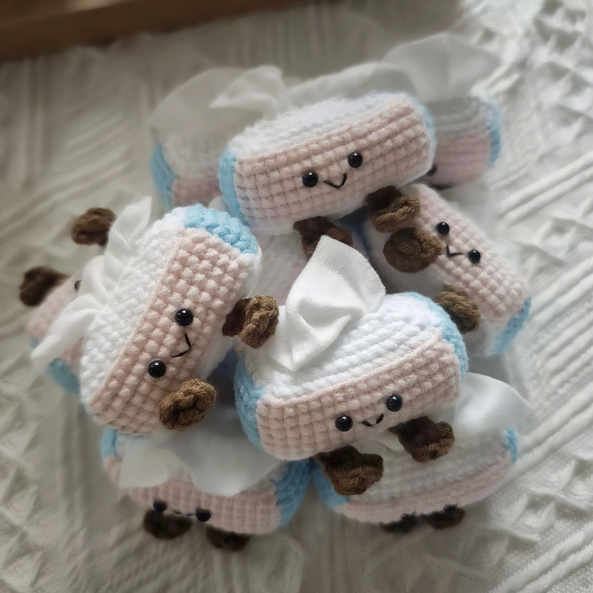 Handmade Crochet Tissue Box Doll