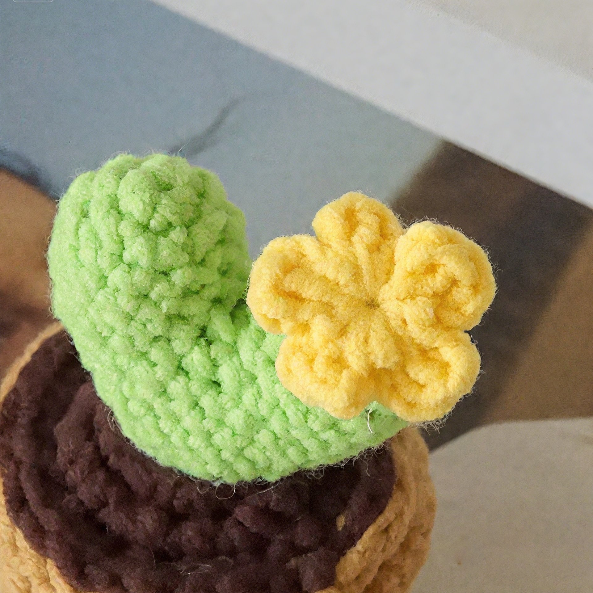 Crochet LOVE Succulent Cactus Potted Plant