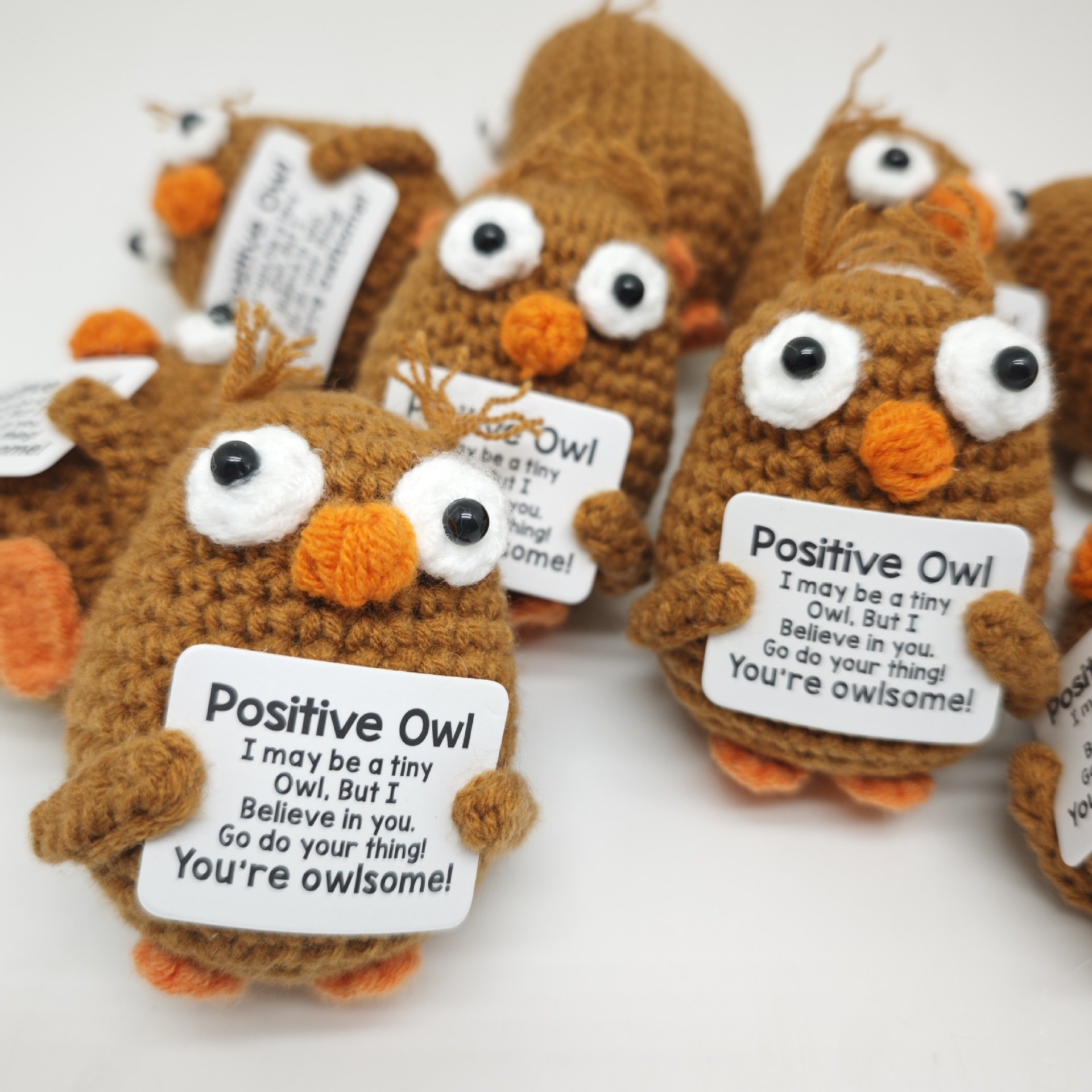 Handmade Crochet Positive Owl Doll