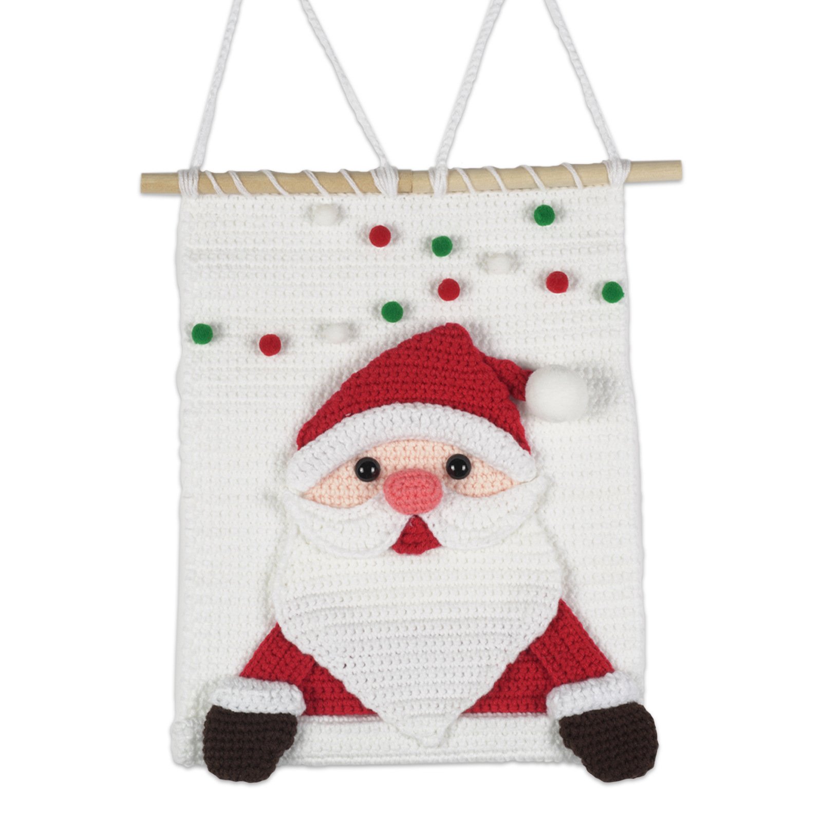 White Christmas Wall Hanging (Santa Claus)