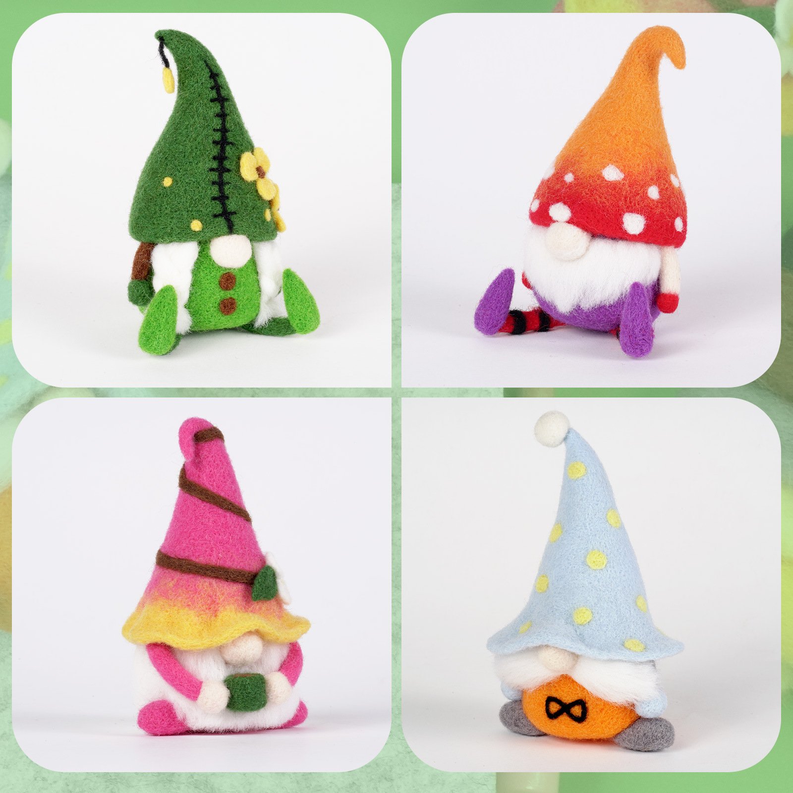 Christmas Needle Felting Gnome Kit