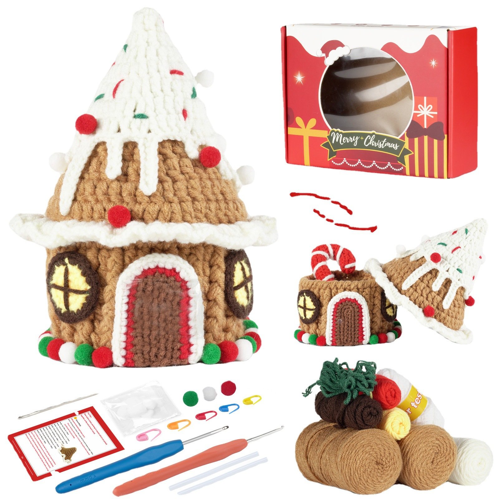 Gingerbread Ice Cream Tree House Box