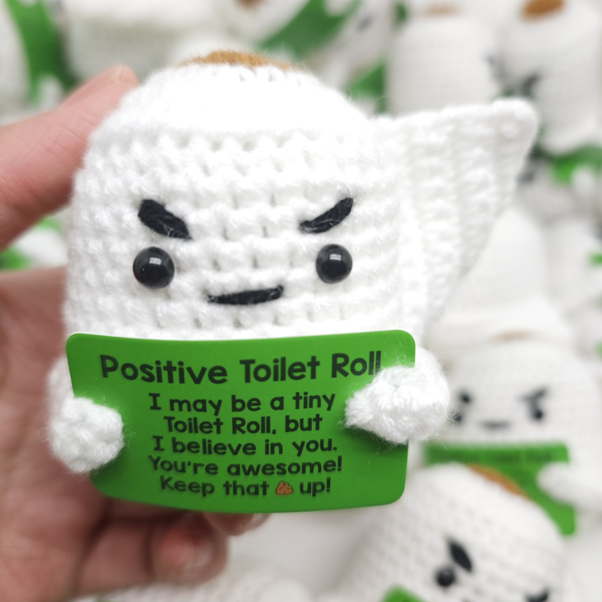 Handmade Crochet Toilet Roll Doll