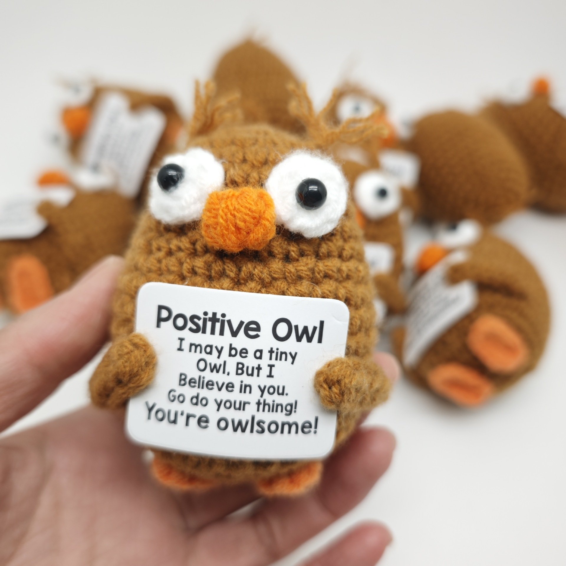 Handmade Crochet Positive Owl Doll