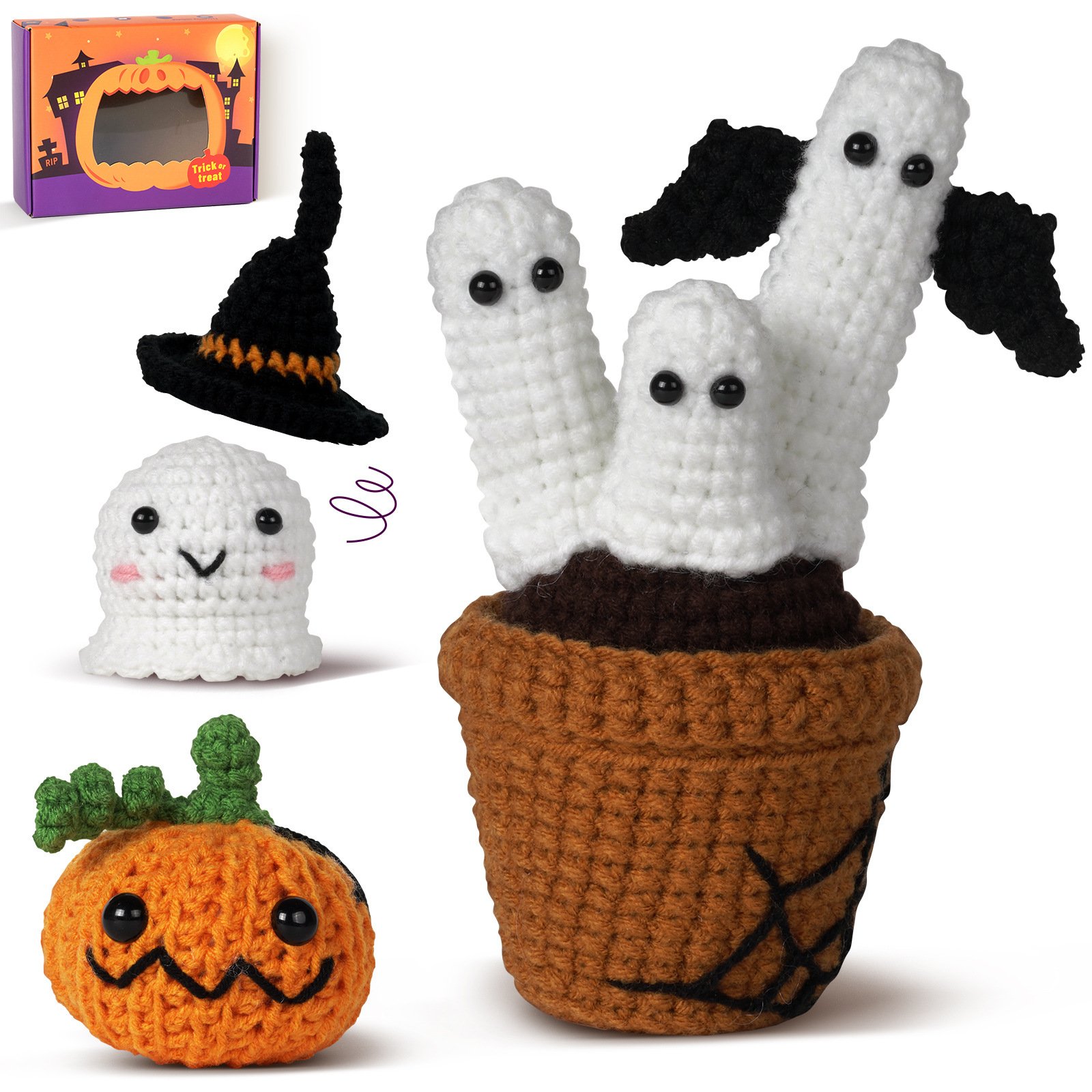 Handmade Crochet Halloween Kit