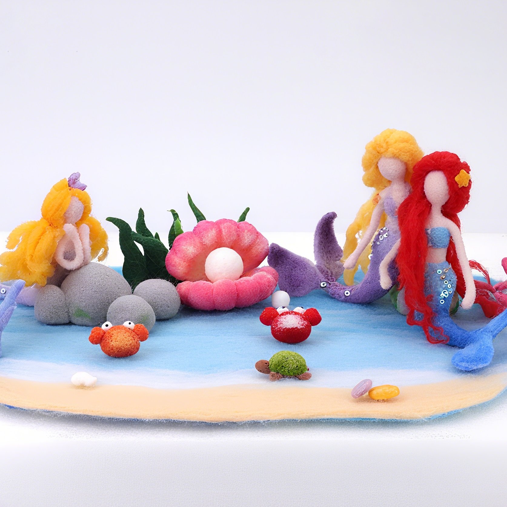 Handmade Needle Felting Ocean Friends Kit