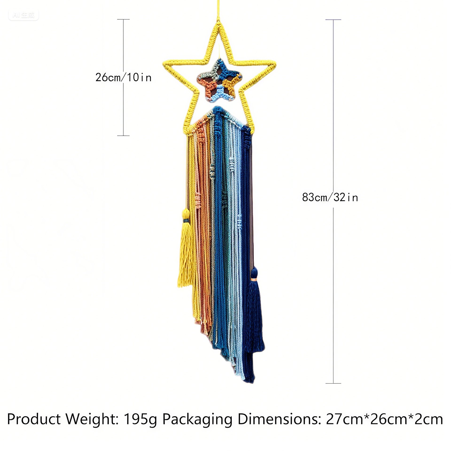 Handmade Dreamcatcher Wall Hanging — The Star Dreamcatcher