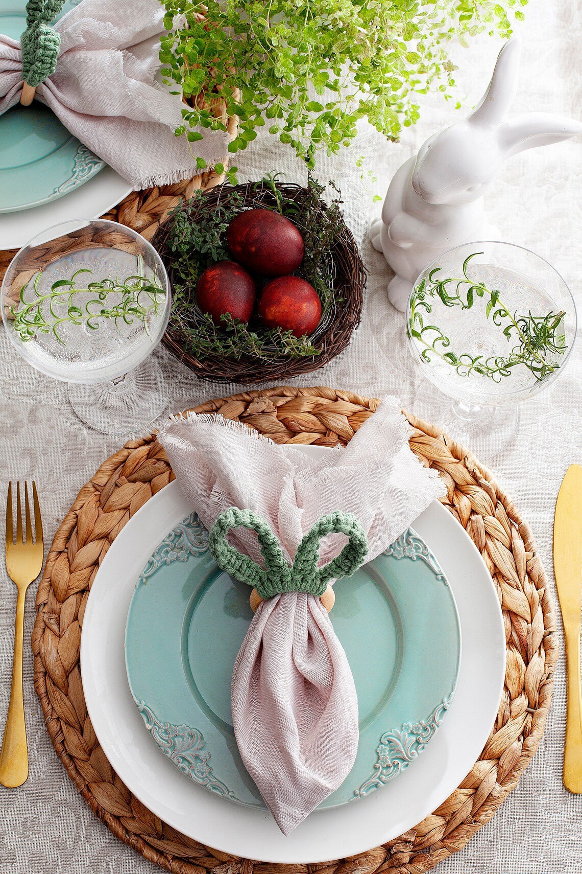 Handmade Boho Macrame Napkin Rings