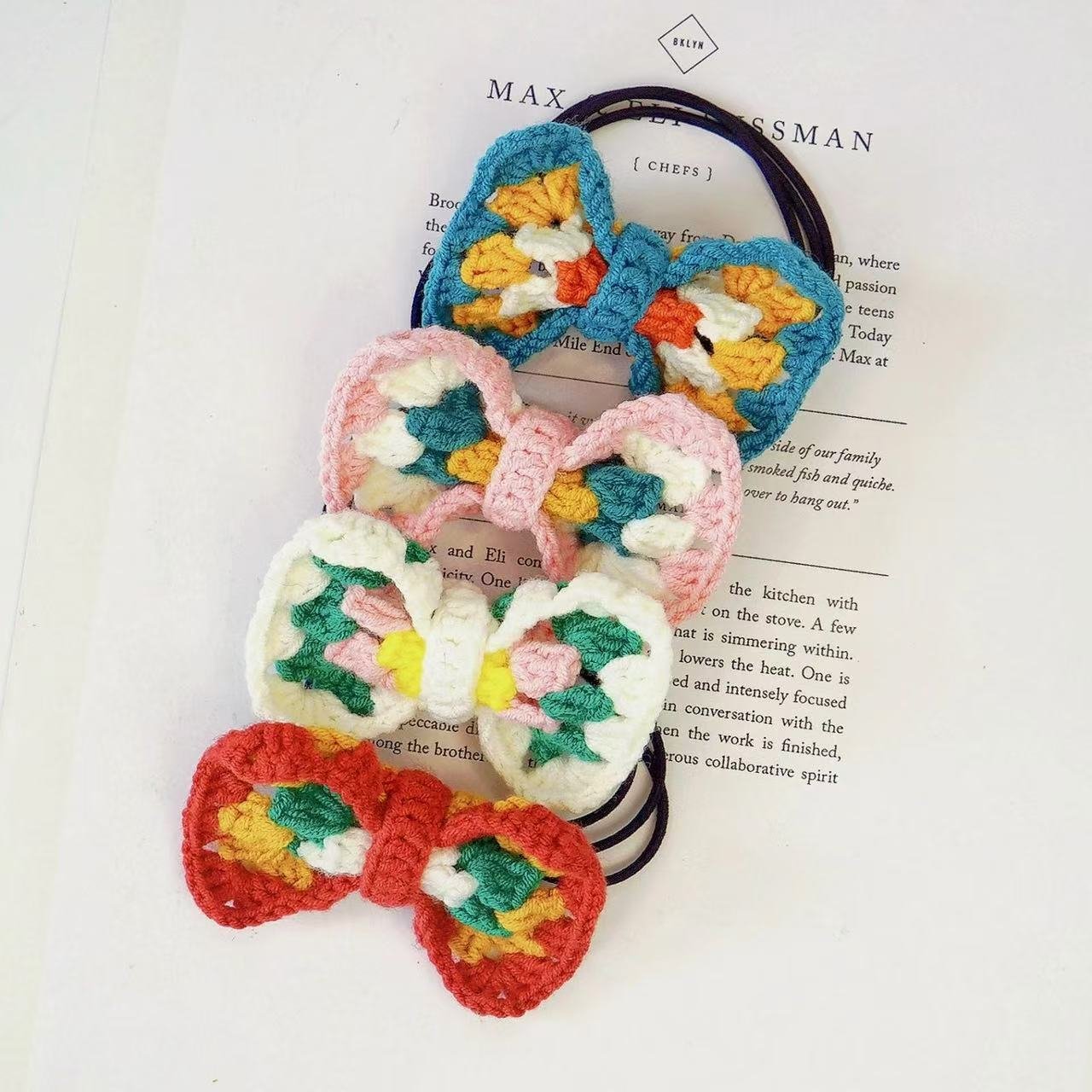 Handmade Granny Square Hair Scrunchies