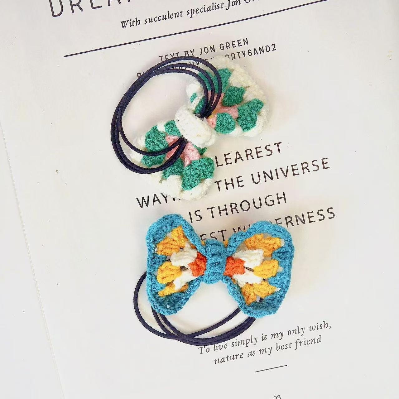 Handmade Granny Square Hair Scrunchies