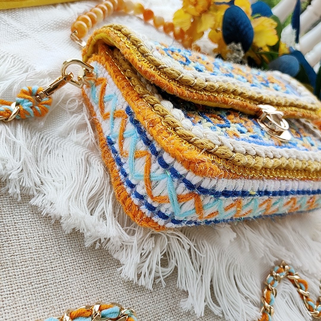 Handmade Mosaic Crochet Bag