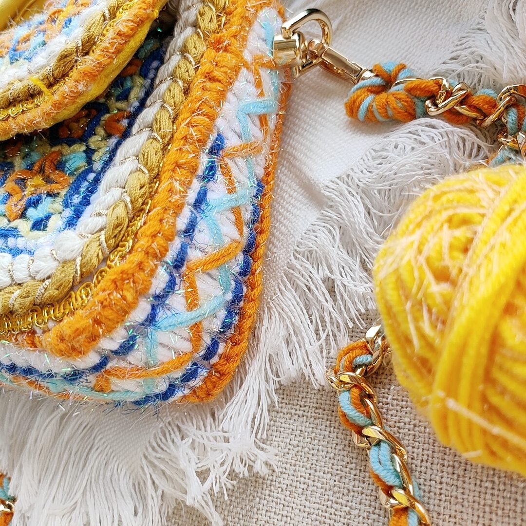 Handmade Mosaic Crochet Bag