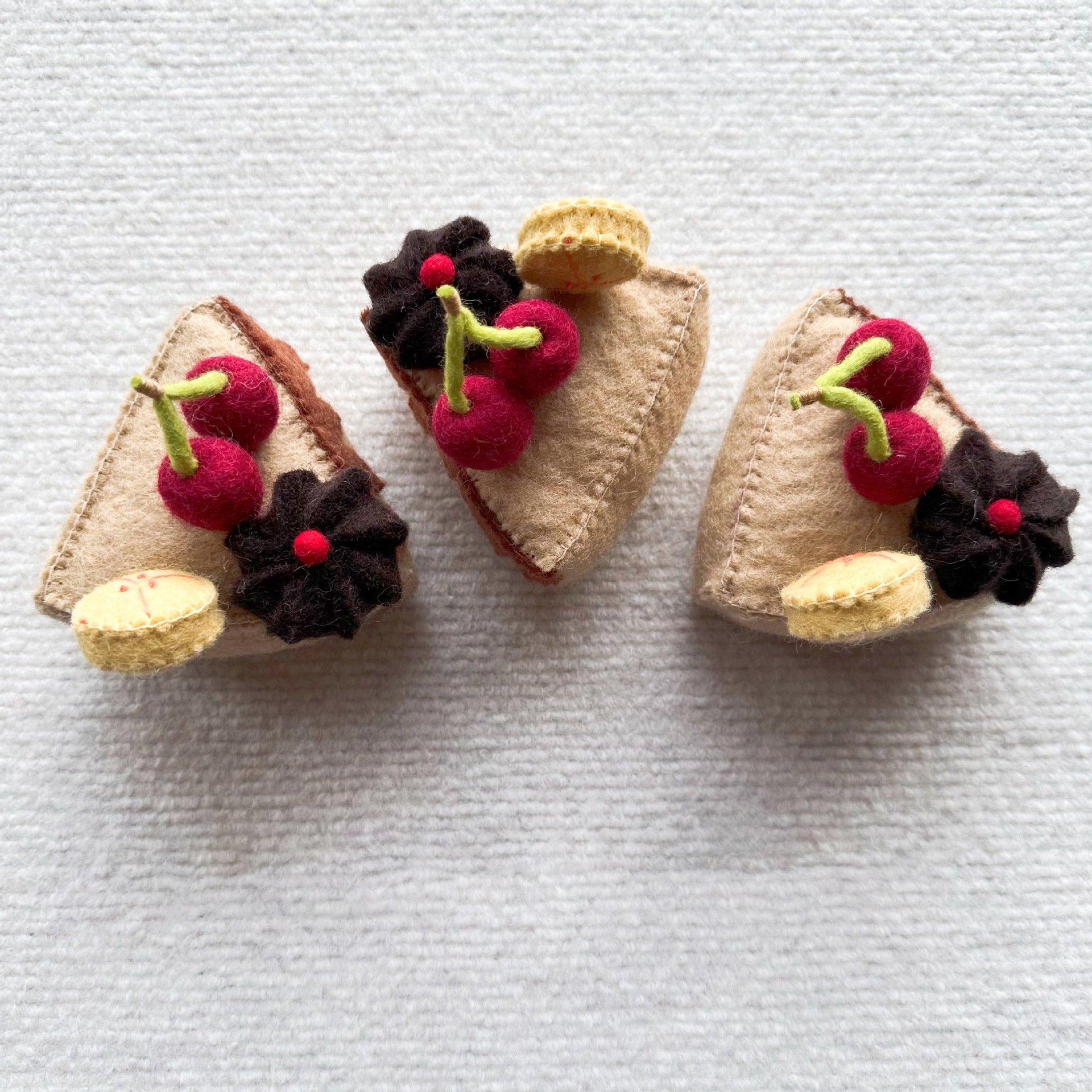 Mocha/Cherry Chocolate Cake Slice