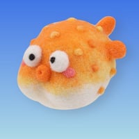 Orange pufferfish