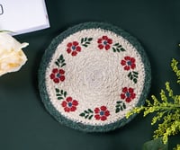 Green plants and red flowers