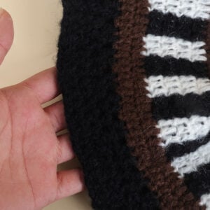  handmade knit vertical stripe hats