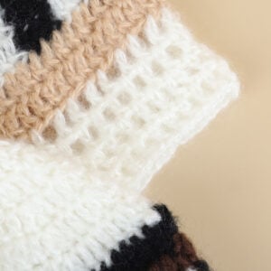  handmade knit vertical stripe hats