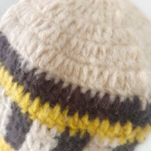  handmade knit vertical stripe hats