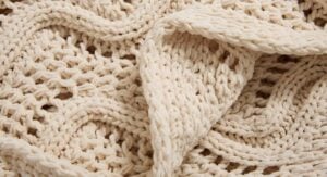 Beige blanket and pillow cover set