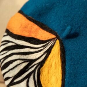 Artistic Handmade Wool Felt Beret