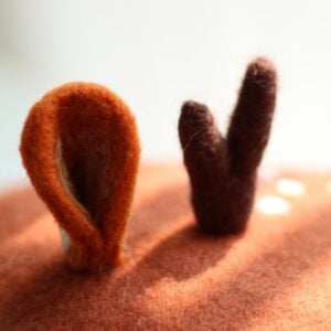 handmade wool felt animal beret