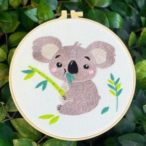 Adorable Koala DIY Embroidery Kit for Beginners 