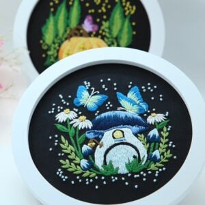 Mushroom and Pumpkin DIY Embroidery Kit