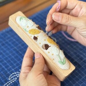 Handmade Wooden Embroidery Pincushion