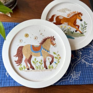 Adorable DIY Horse Embroidery Kit for Beginners