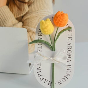 Handmade Knitted Tulip Bouquet Gift