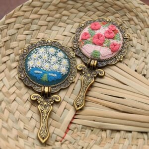 Hand Embroidery Makeup Mirror Kit 