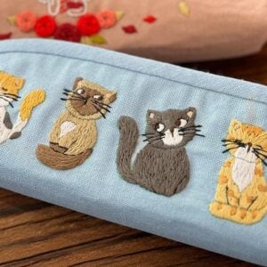 Handmade Embroidered Pencil Cases