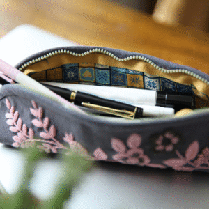 Handmade Embroidered Pencil Case