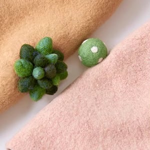 plant inspired Wool Felt Beret Hats