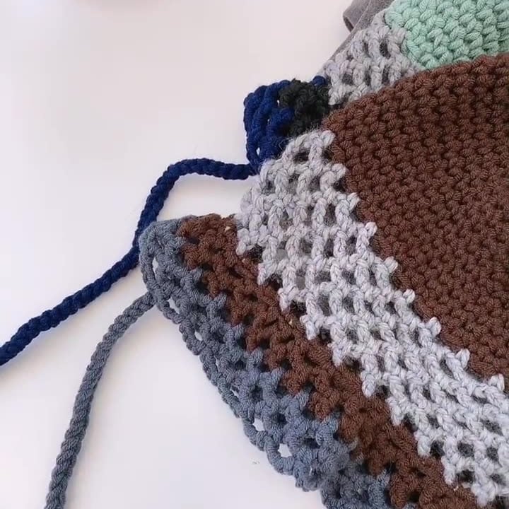 Handmade Knit Winter Earflap Hat with Ties