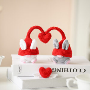 DIY Crochet Bunny Gnome Couple Kit – Valentine Gno...