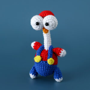Hilariously Cute Hand-Knit Chick in Overalls Adora...