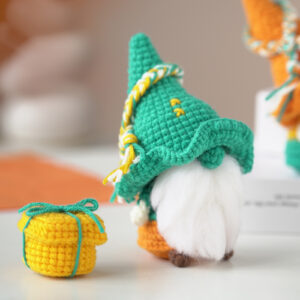 DIY Halloween Plush Crochet Gnome Plush Kit – Hand...